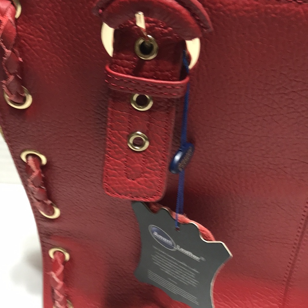 Ameri Leather Satchel With Top Zipper. New! - image 3